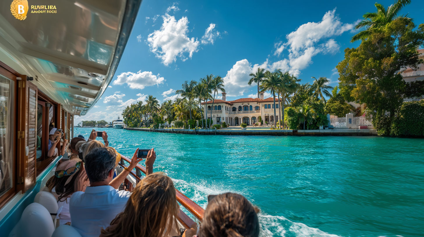 Everyone takes photos of the home Millionaire's Row Cruise.
