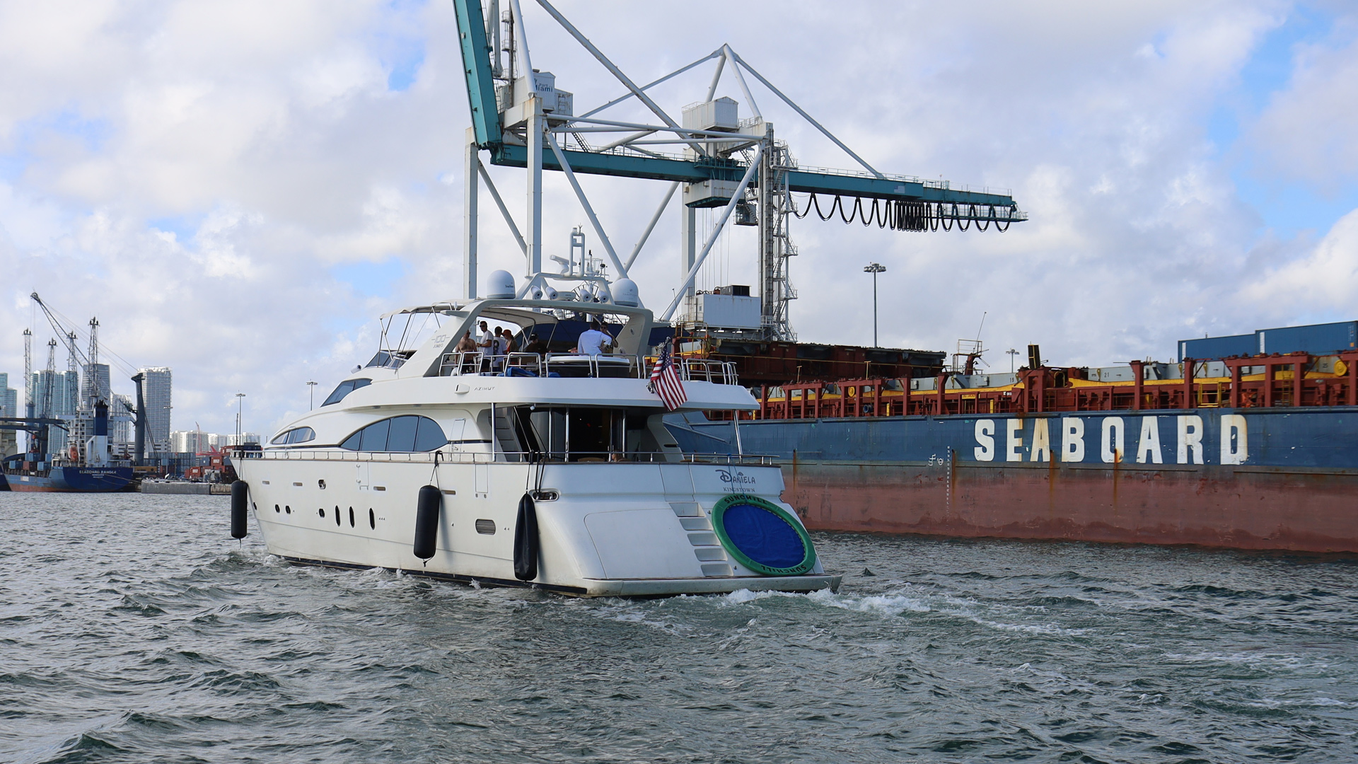 Biscayne Bay is so active and every cruise will show you different yachts passing by. 